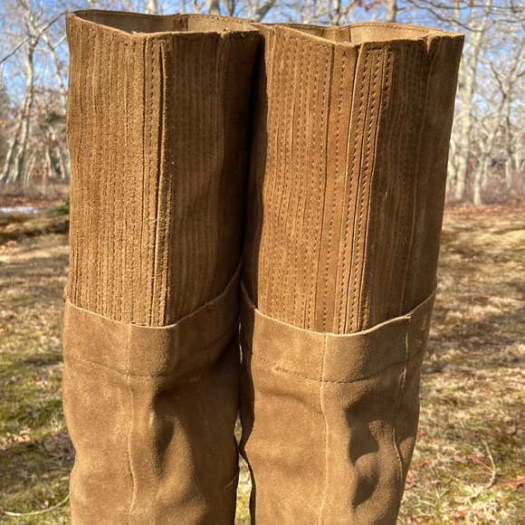 Brown Suede OTK Boots - Picture 5 of 11